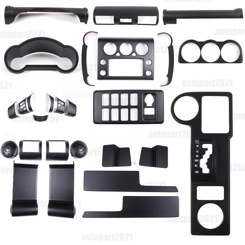 Matte black abs interior full - matte,