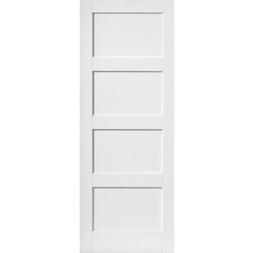 Internal door white - white, shaker