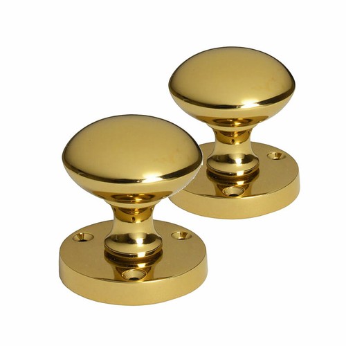 Polished brass mortice - brass,
