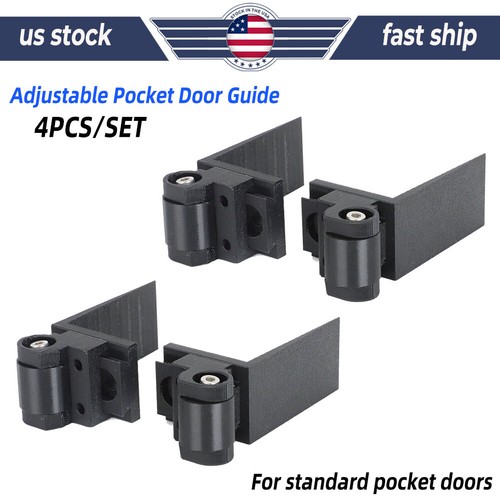 Adjustable pocket door guide - adjustable,