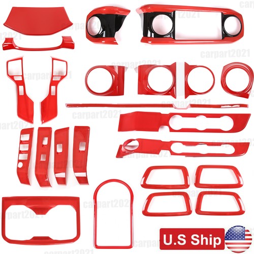 Red full interior - full, dash