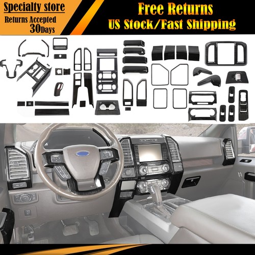 Black wood grain interior - wood, full