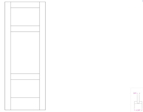 Primed smooth panel unequal - primed,