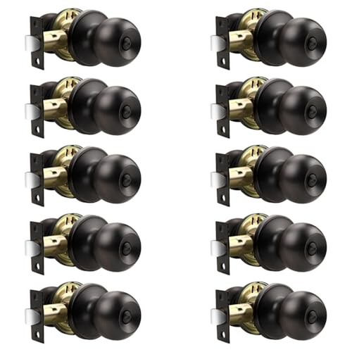Pack bathroom door knob - 10,