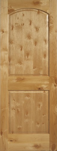 Knotty alder panel top - knotty, arch