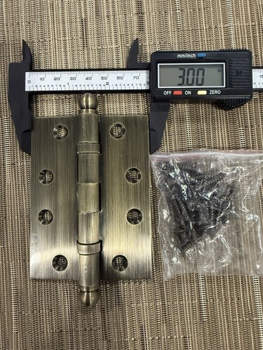 Solid brass door hinge ball - solid,