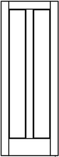 Panel flat vertical stile - vertical,