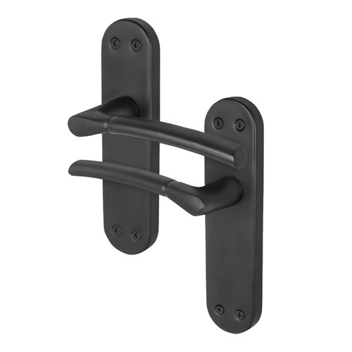 Black internal door handles - black,