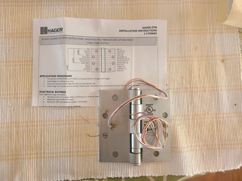 Electrical transfer hinge etw8 - electrical,